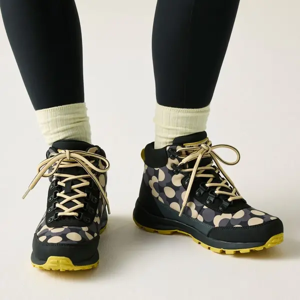regatta Orla Kiely Printed Outdoor Hiking Boots | Black