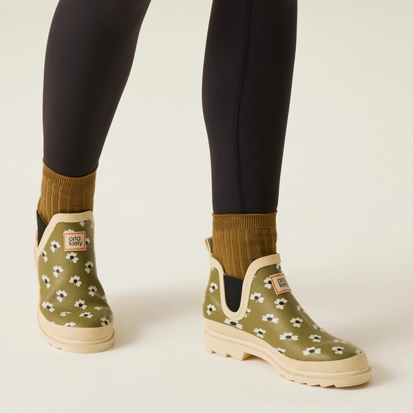 Regatta Orla Kiely Mid Welly | Clover Olive