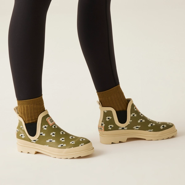 Regatta Orla Kiely Mid Welly | Clover Olive