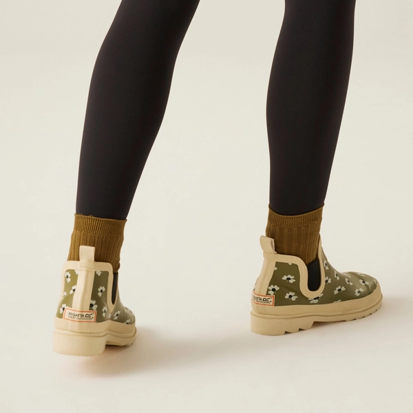 regatta Orla Kiely Mid Welly | Clover Olive