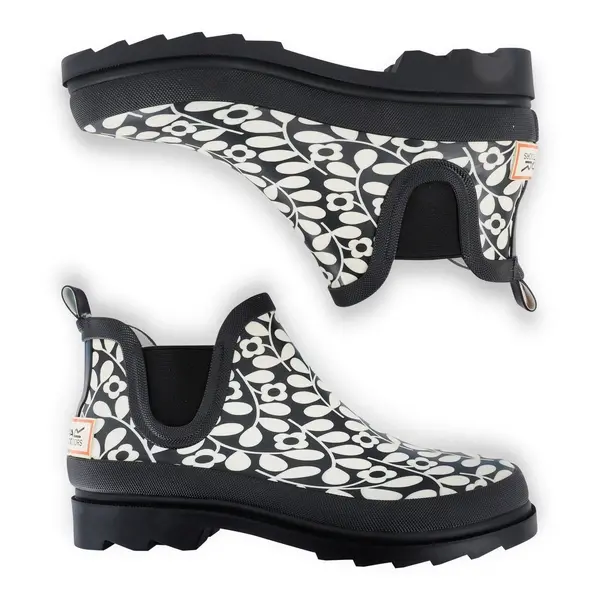 Regatta Orla Kiely Mid Welly | Jasmine Flower Black
