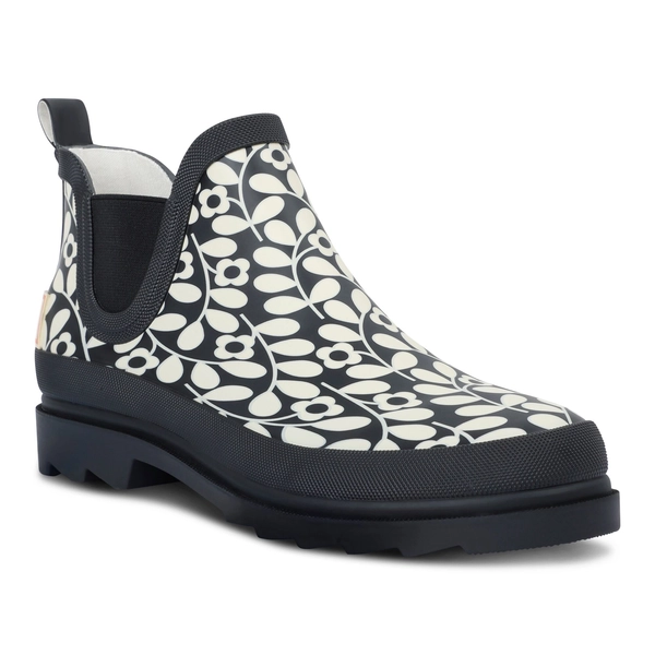 Regatta Orla Kiely Mid Welly | Jasmine Flower Black