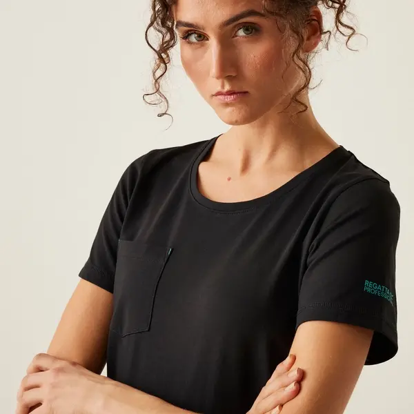 Regatta Women's ADA Cotton Stretch T-Shirt | Black