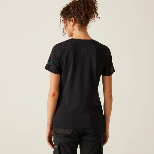 regatta Women's ADA Cotton Stretch T-Shirt | Black