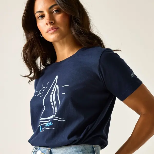 Regatta Women's Filandra VX T-Shirt | Navy Sailboat