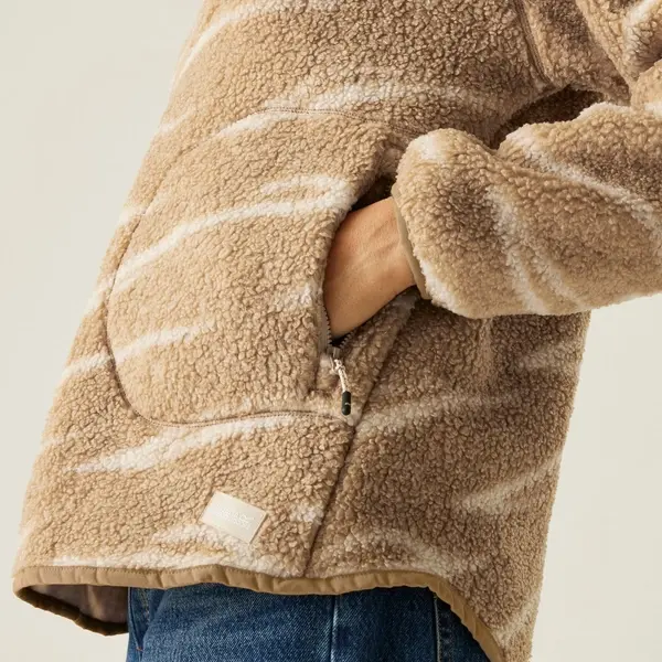Regatta Women's Frankie Borg Half Zip Fleece | Beige