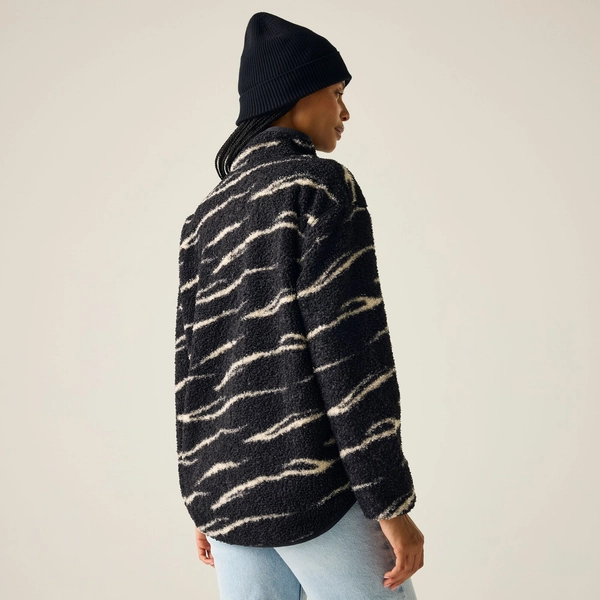 regatta Women's Frankie Borg Half Zip Fleece | Black