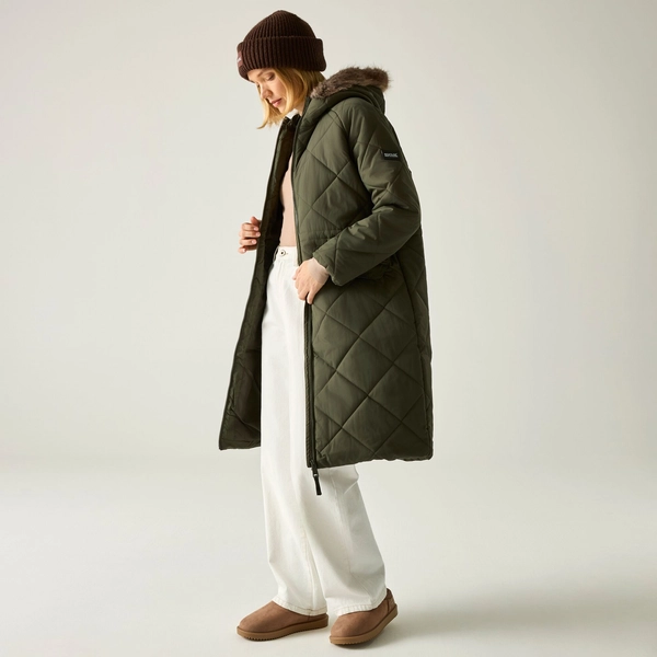 Regatta Women's Freyla Quilted Jacket | Dark Khaki