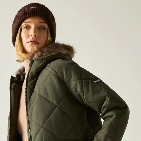 Regatta Women's Freyla Quilted Jacket | Dark Khaki
