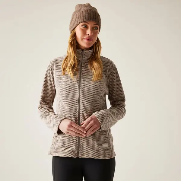 regatta Women's Heidy Full Zip Fleece | Taupe Beige