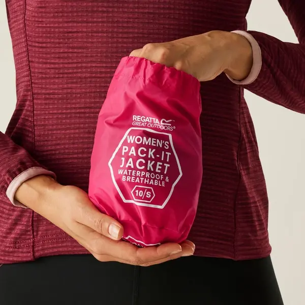 Regatta Women's Pack-It III Waterproof Jacket | Pink