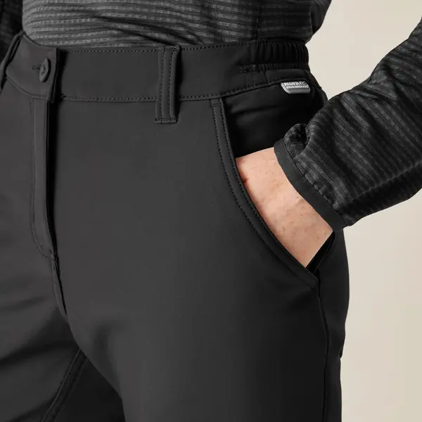 Regatta Women's Fenton Softshell Walking Trousers | Black