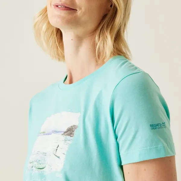 Regatta Women's Filandra VX T-Shirt | Aruba Blue Paddle Board