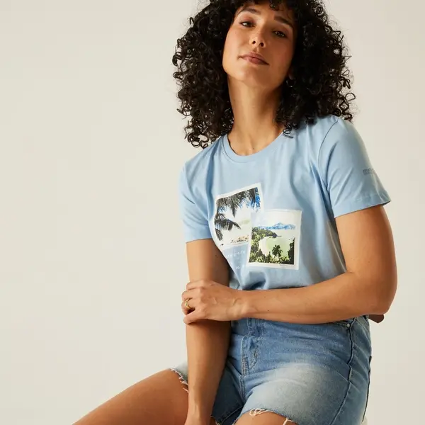 Regatta Women's Filandra VX T-Shirt | Chambray Blue Under The Sun