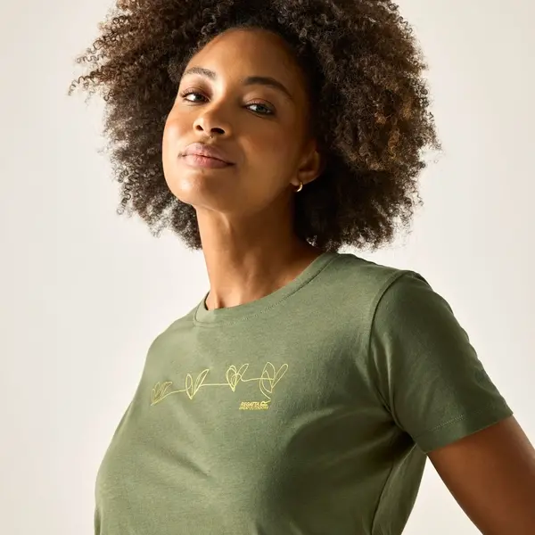 Regatta Women's Filandra VX T-Shirt | Four Leaf Clover Foil Heart