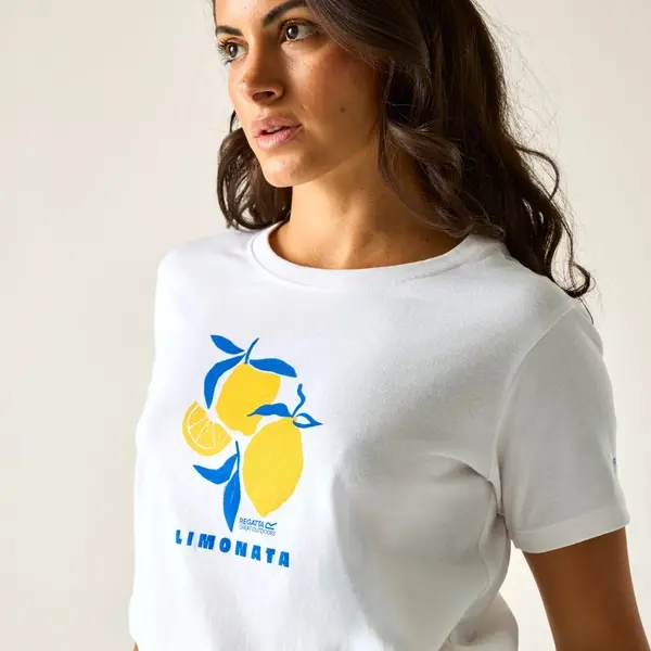Regatta Women's Filandra VX T-Shirt | White Limonata Lemon