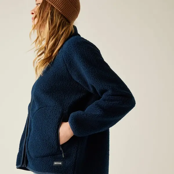 Regatta Women's Frankie Borg Full Zip Fleece | Navy Blue