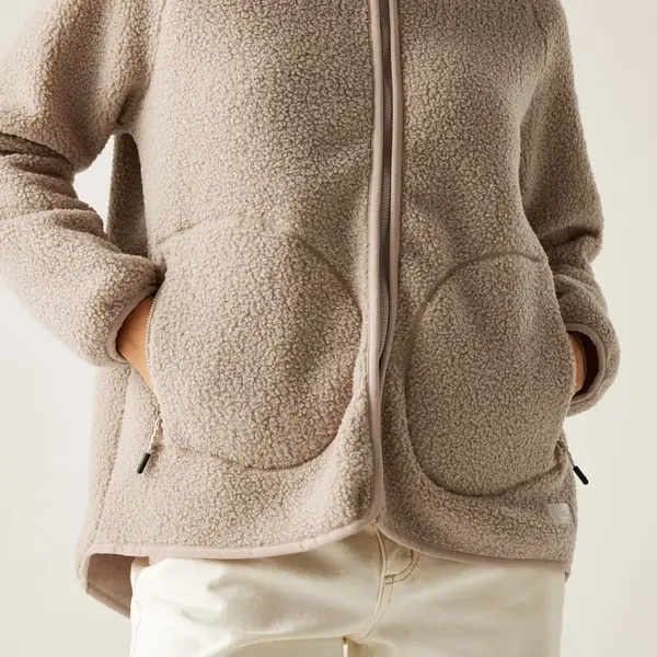 Regatta Women's Frankie Borg Full Zip Fleece | Taupe Beige