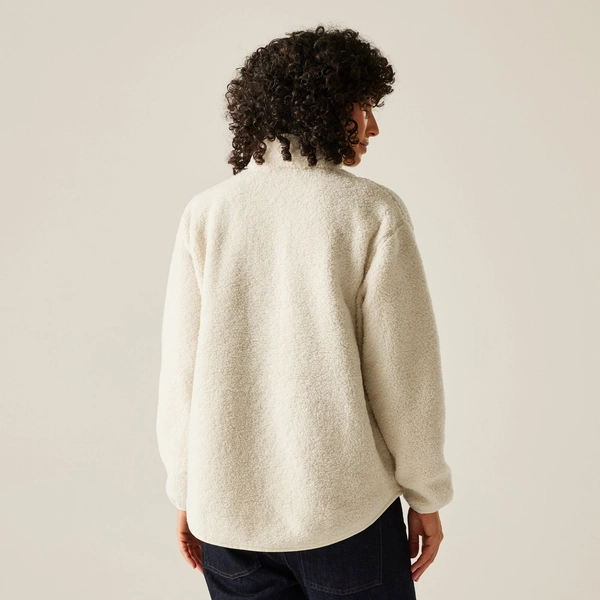 regatta Women's Frankie Borg Half Zip Fleece | Light Vanilla