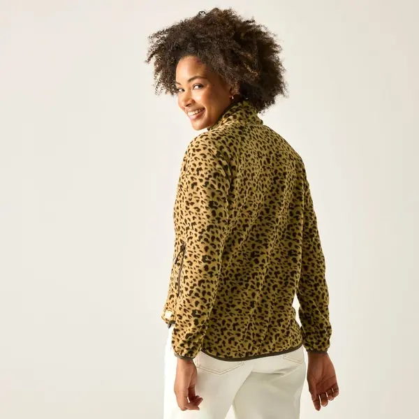 regatta Women's Frankie Half Zip Fleece | Abstract Leopard Spot