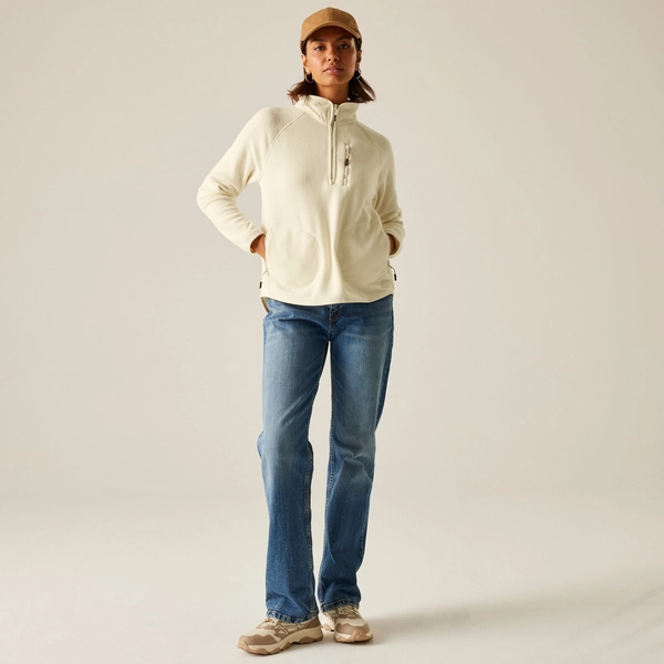 Regatta Women's Frankie Half Zip Fleece | Light Vanilla