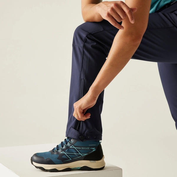 Regatta Women's Geo II Softshell Walking Trousers | Navy Blue