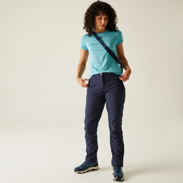 regatta Women's Geo II Softshell Walking Trousers | Navy Blue