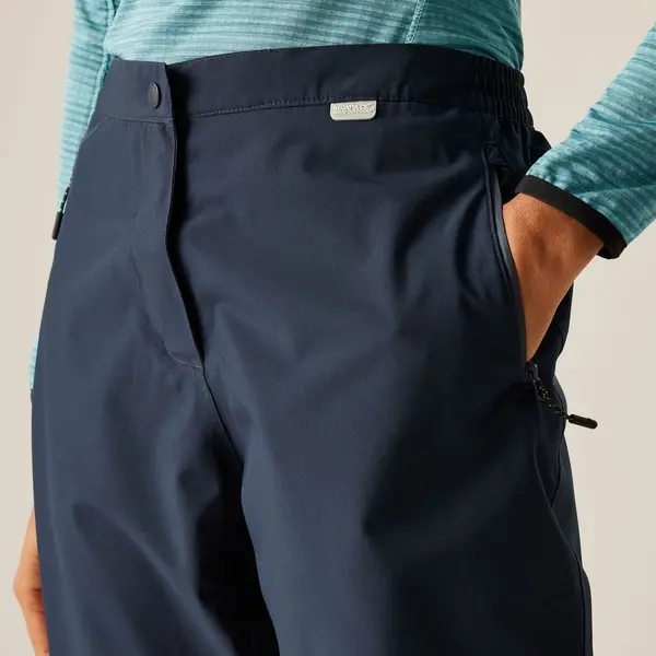 Regatta Women's Highton Waterproof Overtrousers | Navy Blue