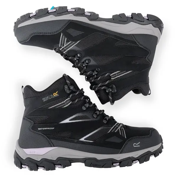 Regatta Women's Holcombe III Walking Boots | Black Purple Sage