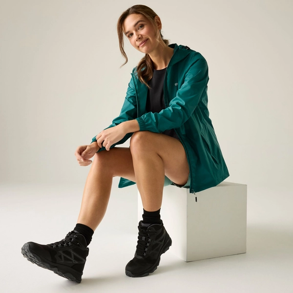 Regatta Women's Pack-It III Waterproof Jacket | Mediterranea Green