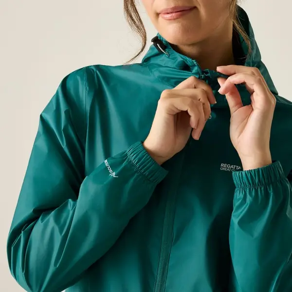 Regatta Women's Pack-It III Waterproof Jacket | Mediterranea Green