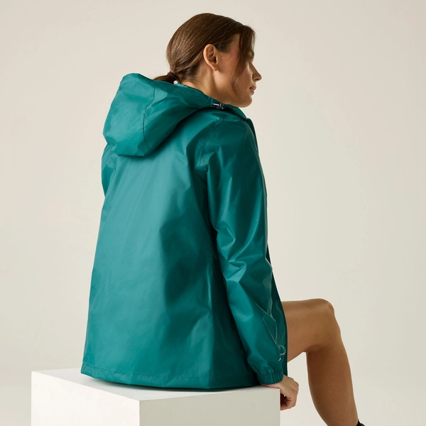 regatta Women's Pack-It III Waterproof Jacket | Mediterranea Green