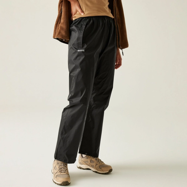 Regatta Women's Pack It Waterproof Overtrousers | Black