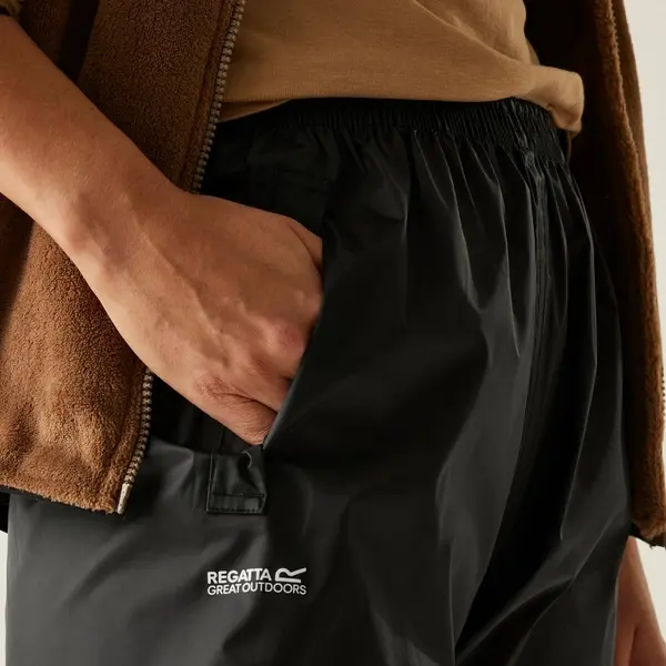 Regatta Women's Pack It Waterproof Overtrousers | Black
