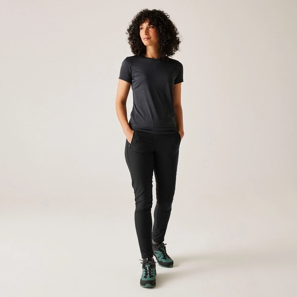 Regatta Women's Pentre Stretch II Walking Trousers | Black