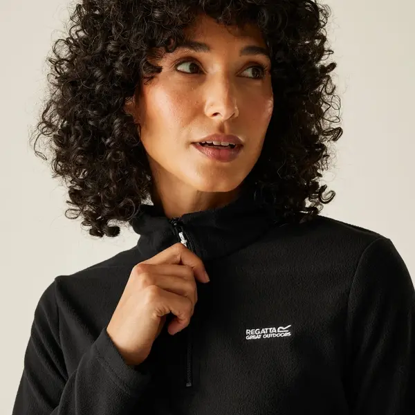 Regatta Women's Sweethart Lightweight Half-Zip Fleece | Black