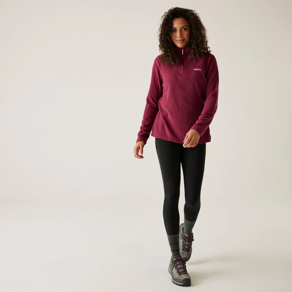 Regatta Women's Sweethart Lightweight Half-Zip Fleece | Dark Pimento