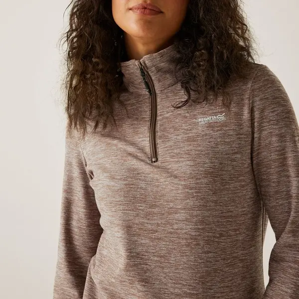 Regatta Women's Sweethart Marl Half Zip Fleece | Brown