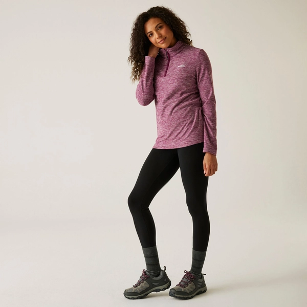 Regatta Women's Sweethart Marl Half Zip Fleece | Dark Pimento