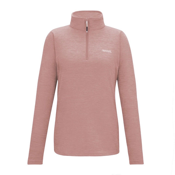 Regatta Women's Sweethart Marl Half Zip Fleece | Dusty Rose