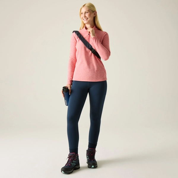 Regatta Women's Sweethart Marl Half Zip Fleece | Peach Pink