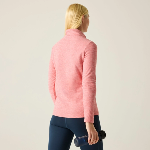 regatta Women's Sweethart Marl Half Zip Fleece | Peach Pink