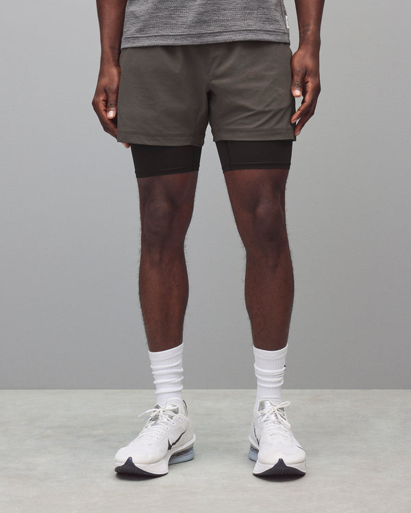 Reigning Champ 4-Way Stretch Nylon Combo Standard Training Short 5”