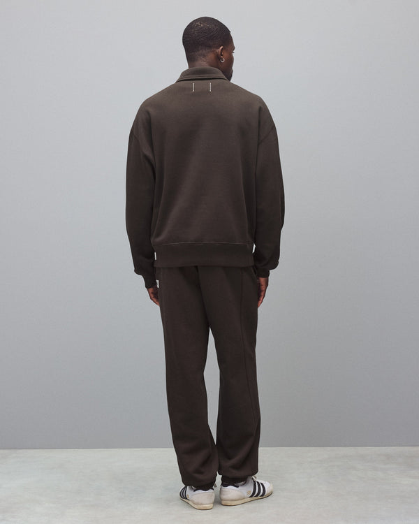 Reigning Champ Brushed Fleece Relaxed Half Zip Sweatshirt