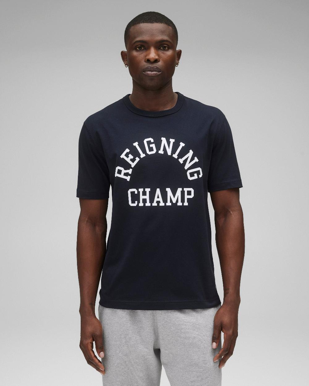 reigning champ Lightweight Jersey Arch Logo Standard T-Shirt
