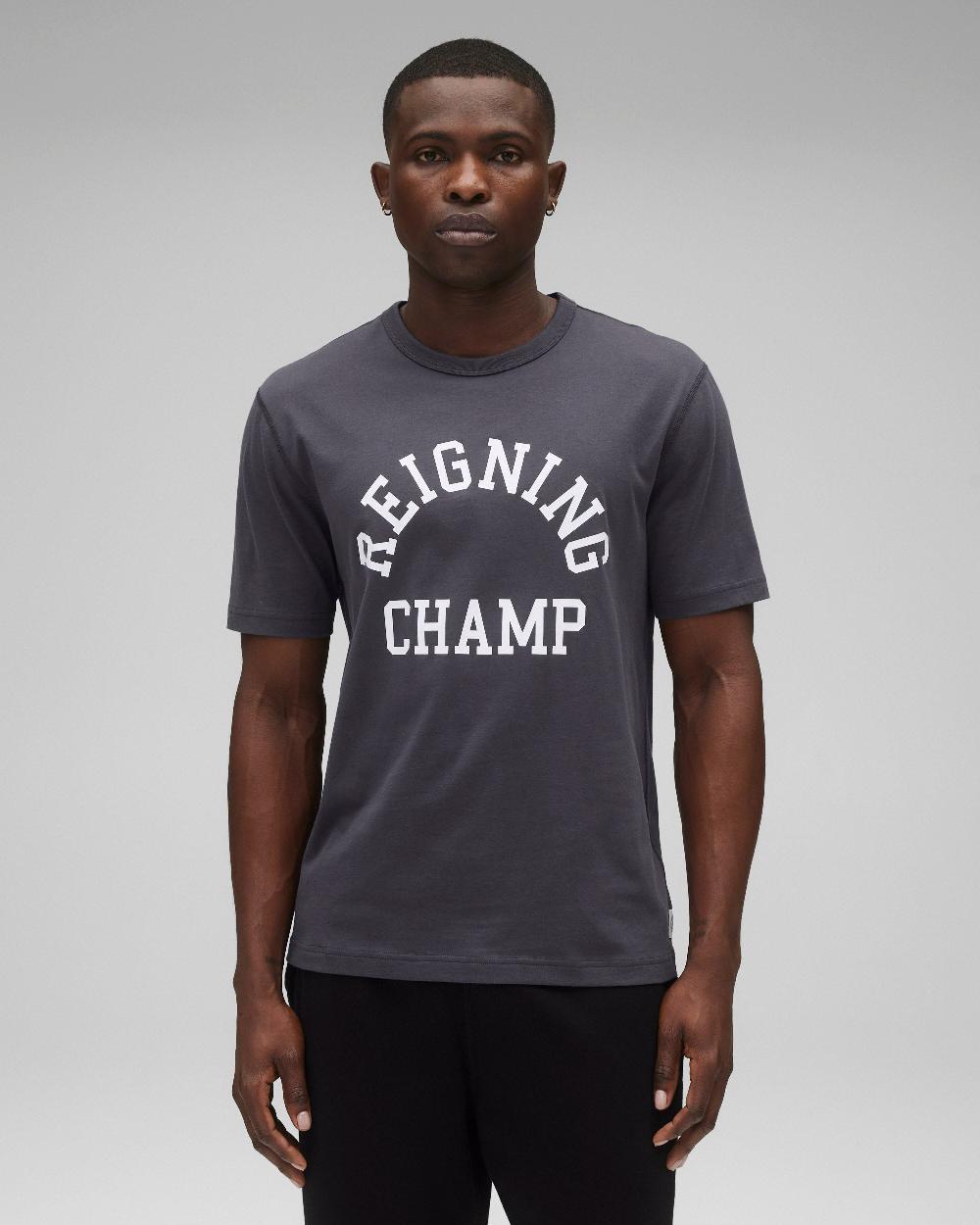 reigning champ Lightweight Jersey Arch Logo Standard T-Shirt