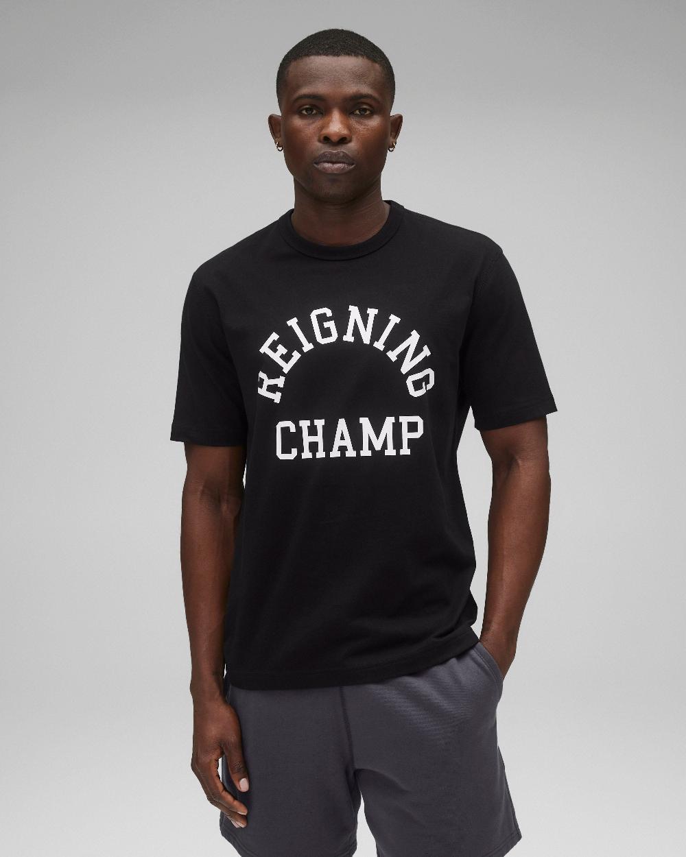 reigning champ Lightweight Jersey Arch Logo Standard T-Shirt