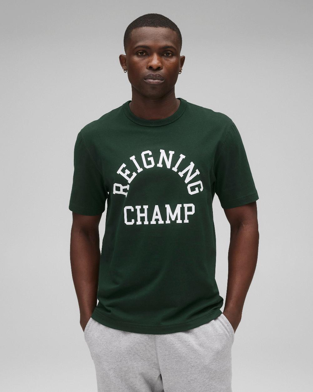 reigning champ Lightweight Jersey Arch Logo Standard T-Shirt