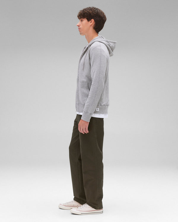 Reigning Champ Lightweight Terry Slim Zip Hoodie - Vault