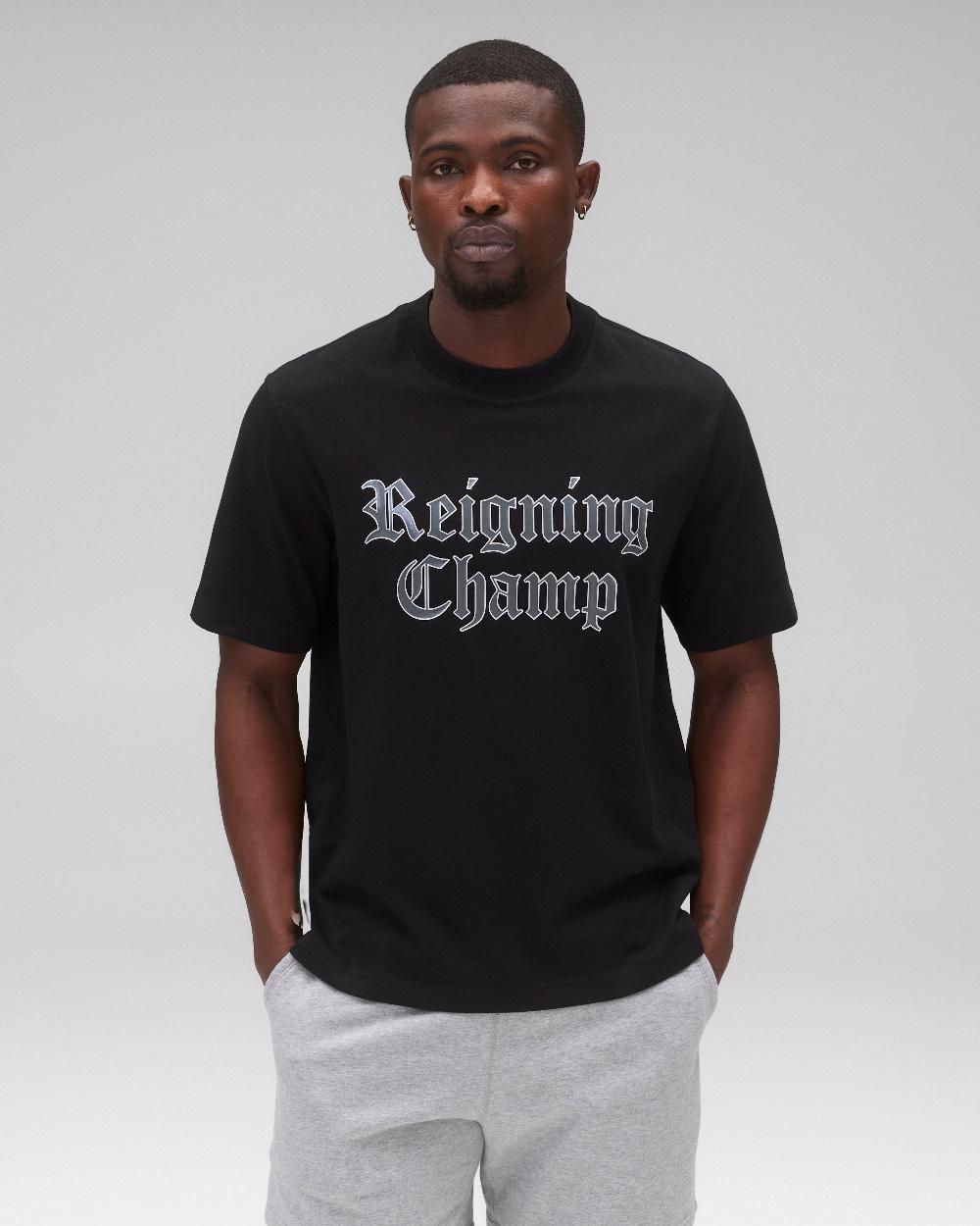 reigning champ Midweight Jersey Old English OG T-Shirt